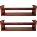 Ver imagem 1 de Kit 2 Prateleira 70cm Imbuia Livro Revista Infantil Parede