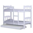 Ver imagem 1 de Beliche Madeira Maciça com Auxiliar Perola Branco Super Reforçado Nemargi