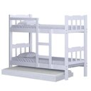 Ver imagem 3 de Beliche Madeira Maciça com Auxiliar Perola Branco Super Reforçado Nemargi