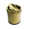 Lixeira Dourada 5L Basculante - By Fineza - 2