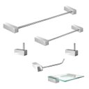 Ver imagem 2 de Kit Acessórios Banheiro em Aço Inox 6 Pçs 305VIP Alto Padrão