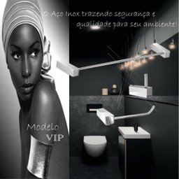 Kit Acessórios de Banheiro Aço Inox Padrão Alto 300VIP Grego - 3