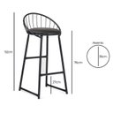 Ver imagem 7 de Banqueta Industrial Aço Preta – Gourmet, Varanda, Living – Banqueta Shell Kit 6