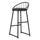 Ver imagem 3 de Banqueta Industrial Aço Preta – Gourmet, Varanda, Living – Banqueta Shell Kit 6