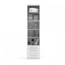 Ver imagem 2 de Mesa de Cabeceira Modulado 1 Porta 3 Gavetas A527 Smart Kappesberg