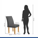 Ver imagem 4 de Conjunto Mesa Stella Ripada 120cm com 4 Cadeiras Canela Tampo Smart Plus com Vidro
