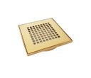 Ver imagem 1 de Ralo Dourado Quadriculado Gold com Base Porta Grelha 15x15 - By Fineza