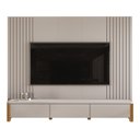 Ver imagem 2 de Rack Monaco com Painel Sierra para TV até 75 Polegadas 3 Gavetas Ripado MDF/MDP Pés em Madeira