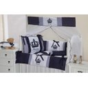 Ver imagem 1 de Kit Berço Menino Imperial Azul Marinho Pingo de Gente 9 Peças - Azul Marinho - Americano