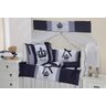 Kit Berço Menino Imperial Azul Marinho Pingo de Gente 9 Peças - Azul Marinho - Americano - 1