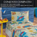 Ver imagem 5 de Conjunto de Lencol Solteiro Bouti 3 Pçs Jogo de Cama Infantil 200 Fios Super Macio:dino