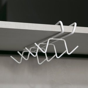 Kit 02 und. Porta Xícaras Suspenso Dicarlo Aço Branco