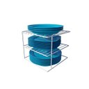 Ver imagem 1 de Suporte Organizador de Pratos Dicarlo Quadrado Aço Branco