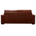 Ver imagem 3 de Sofá de Couro 3 Lugares Londres 206cm M06 Cor Conhaque com Brilho 457 - ADJ DECOR