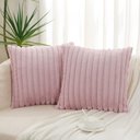Ver imagem 1 de Capa P/ Almofada Pelucia Wave Soft 40 X 40 Cm - Rosê