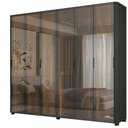 Ver imagem 6 de Guarda Roupa Reflecta 6 Portas LED Preto - Gelius