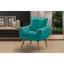 Ver imagem 2 de Kit 2 Poltronas Decorativa Opala Suede Tiffany