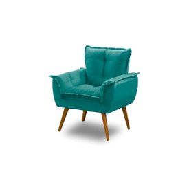 Kit 2 Poltronas Decorativa Opala Suede Tiffany - 3