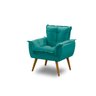 Kit 2 Poltronas Decorativa Opala Suede Tiffany - 3