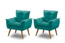 Ver imagem 1 de Kit 2 Poltronas Decorativa Opala Suede Tiffany