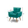 Kit 2 Poltronas Decorativa Opala Suede Tiffany - 4