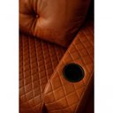 Ver imagem 6 de Sofá Essenza 3 Lugares Reclinável 195cm Terracota Veludo PU Bom Pastor Móveis