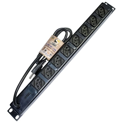 Filtro De Linha Régua Rack 08 Tomadas