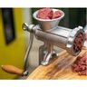Moedor Carne Manual Tamanho Boca 10" Máquina Fazer Hamburguer Funil Profissional Bestfer - 4