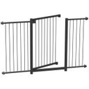 Ver imagem 4 de GRADE PORTÃO PET BEBÊ DIVISOR AMBIENTE 123 a 128 CM PRETO