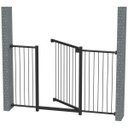 Ver imagem 3 de GRADE PORTÃO PET BEBÊ DIVISOR AMBIENTE 123 a 128 CM PRETO