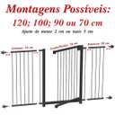 Ver imagem 2 de GRADE PORTÃO PET BEBÊ DIVISOR AMBIENTE 123 a 128 CM PRETO