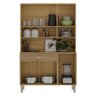Armário de Cozinha Compacta Mdf 6 Portas Golden Plus - Freijó/supremo/com Ripado - 3