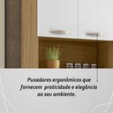 Ver imagem 7 de Armário de Cozinha Compacta Mdf 6 Portas Golden Plus - Freijó/supremo/com Ripado