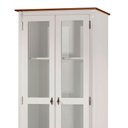 Ver imagem 2 de Cristaleira 2 Portas e 3 Prateleiras com Pés Luiz Xv 60300 Linz Móveis - Off White/imbuia