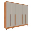 Ver imagem 2 de Guarda Roupa Sevila com 6 Portas 8 Gavetas e 10 Pés Inclusos Tcil