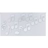 Espelho Decorativo Prata Notas Musicais 10cm Kit 10 Peças - 3