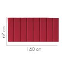 Ver imagem 2 de Painel Estofada Carla 160cm Queen Size Para Cama Box Quarto Corino Vermelho - Gat Magazine
