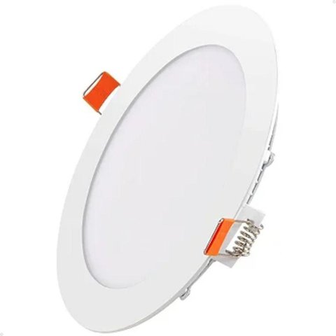 Luminária Plafon Painel Led Redondo 17cm 12w 6500k Lorben