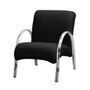 Ver imagem 2 de Poltrona Decorativa Polly 1 lugar - Preto Corino