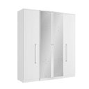 Ver imagem 1 de Guarda-Roupa Thb Splendore Plus Glass com Espelho 4 Portas 2 Gavetas
