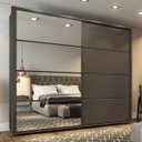 Ver imagem 1 de Guarda-Roupa Casal Cavic 2 Portas Deslizantes 6 Gavetas Henn