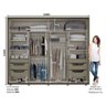 Guarda-Roupa Casal Cavic 2 Portas Deslizantes 6 Gavetas Henn - 4