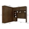 Guarda Roupa Modulado Sparta New 2 Portas de Correr 7 Gavetas S/Espelho Leifer Braúna - 4