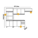 Ver imagem 4 de Cozinha Modulada Henn Integra 06 Peças Torre Quente 14 Portas 2 Gavetas