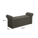 Ver imagem 4 de Recamier Baú Simbal Miami 152cm