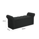 Ver imagem 4 de Recamier Baú Simbal Miami 152cm