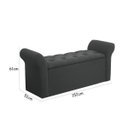 Ver imagem 3 de Recamier Baú Simbal Miami 152cm