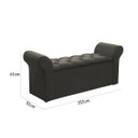 Ver imagem 4 de Recamier Baú Simbal Miami 152cm
