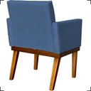 Ver imagem 5 de Kit 2 Poltronas Decorativa para Sala Recepção Consultório Escritório Base em Madeira Divine