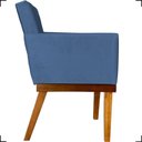 Ver imagem 4 de Kit 2 Poltronas Decorativa para Sala Recepção Consultório Escritório Base em Madeira Divine